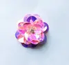 Pegatinas de Flor de Lentejuelas Decorativas para Tela, Accesorios de Cuentas, Bolsos, Zapatos y Sombreros, Cuentas Sueltas, Parches para Ropa, Calcomanías, Hecho a Mano para DIY