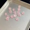Fornecimento Transfronteiriço de Flores de Cerejeira Cortadas e Banhadas com Zircônia Colorida em Gradiente Sanduíche de Diamantes Soltos para Brincos DIY e Diamantes Deslumbrantes para Nail Art