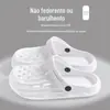 Sapatos Croc de Verão Chinelos Eva Femininos Respiráveis Sem Chulé Antiderrapantes Resistentes ao Desgaste Sapatos de Praia Sapatos Croc para Drifting Atacado