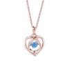 Collar Amor Inteligente Plata Esterlina S925 Moda para Mujer Lujo Ligero Diseño Nicho Colgante en Forma de Corazón Regalo de San Valentín Joyería