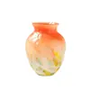 Vaso de Vidro com Bolinhas Coloridas em Gradiente Ornamentos Franceses Arranjo de Flores Sala de Estar Retrô Vaso de Vidro de Luxo Leve Ornamentos Decorativos