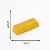 Lingote de Ano Novo para Atrair Riqueza, Boneco de Cavalo Dourado Pequeno, Acessórios Fofos de Decoração DIY, Pequenos Enfeites para Carro e Desktop