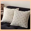 Funda de Cojín para Sofá Estilo Retro Crema Inspiración Francesa Modelo Habitación de Hotel Almohada Cabecera de Cama