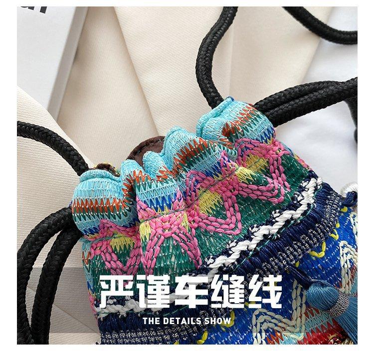 包包女可爱小挎包小鱼包云南民族风刺绣可爱逛街女士手机包单肩包