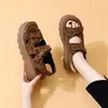 Sandalias Birkenstock de plataforma alta para mujer, nueva moda de verano 2026, versátiles, de suela suave, antideslizantes, para la playa, para combinar con faldas