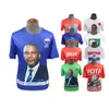 Camiseta Electoral de Exportación Africana Camiseta Publicitaria Unisex Casual Holgada Camiseta de Campaña Cuello Redondo Manga Corta Fabricante Mayorista Personalización