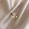 Anillo Retorcido Trenzado para Mujer, Lujo Accesible Diseño de Nicho, Anillo Abierto Envolvente para Dedo Índice Incrustado de Diamantes, Joyería de Estilo Genial y de Moda