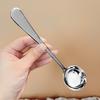 Cuchara de Acero Inoxidable Profunda, Cuchara de Sopa Doméstica Profunda y Engrosada de Fondo Plano, Cuchara, Cuchara para Comer para Adultos y Niños