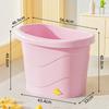 Banheira Plástica Infantil Balde de Banho para Bebê Banheira de Bebê Balde de Banho Espessado para Bebê Banheira Grande Infantil