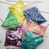 Material caliente para manualidades 10g bolsa de lentejuelas Cristal epoxi accesorios para fotografía de belleza funda de teléfono delgada 1MM hexagonal