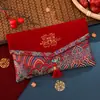 Sobres Rojos Brocados para Bodas, Bolsas de la Suerte de Tela Brocada, Sobres Rojos para Ceremonia de Matrimonio, Sobres Rojos Grandes para Ceremonia de Compromiso, Sobres Rojos de Diez Mil Yuanes