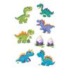 Pegatinas de tatuaje de dinosaurio luminosas, resistentes al agua y al sudor, de dibujos animados, para niños, para hombres y mujeres, fluorescentes.