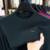 Suéter masculino de gola redonda para comércio exterior transfronteiriço, espessado para outono e inverno, quente, casual, camiseta básica versátil, atacado de roupas masculinas