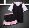 Traje de Baloncesto Falso de Dos Piezas para Niñas, transpirable, de secado rápido, manga corta, uniforme de equipo para partido de baloncesto