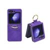 Adecuado para N3Flip Zflip6 Funda de Teléfono Amigable con la Piel, Ultra Fina, Amigable con la Piel, Cubierta Protectora con Soporte de Anillo para Teléfono Anti-Huellas Dactilares