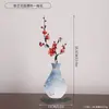Ornamento de Vaso de Flores de Ferro Espessado, Decoração de Arte Oca para Estudo, Mesa de Cabeceira, Mesa de Trabalho, Artesanato para Decoração de Casa