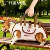 Bolsa Transportadora para Perros, Bolso Cruzado para Perros con Correa, Mochila para Perros para Pasear y Viajar