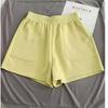 2025 Verano Nuevo Estilo Coreano Shorts Deportivos Cintura Alta Sueltos Adelgazantes Pantalones de Pierna Ancha Color Sólido Moda Casual Pantalones Casuales