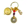 Set de Cuenco del Tesoro Doce Signos del Zodiaco Cuenco del Tesoro Colgante de Estilo Antiguo Regalo Creativo Atracción de Riqueza Pieza de Mano Llavero
