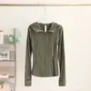 Cárdigan con capucha de forro polar cepillado Lulu Bling Mismo estilo para mujer Chaqueta deportiva ajustada de manga larga para yoga