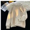 Suéter com capuz de rosto sorridente casual americano marca de moda Primavera e Outono Novo estilo preguiçoso uso de casal nicho blusa de frio roupas