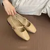 Sapatos Baixos de Couro para Combinar com Saias, Novos Sapatos Mary Jane Femininos Primavera/Verão 2026, Sapatos Suaves para Noite, Sapatos Rasos de Estilo Francês