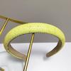 Diadema de verano nueva de estilo europeo y americano con diseño de Gympani, llena de diamantes, con esponja de temperamento, con parte superior craneal alta, sencilla, con horquilla facial, accesorios para el cabello