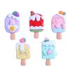 Helado dulce de dibujos animados DIY crema pegamento teléfono móvil carcasa taza de agua pegatina sombreros horquilla brillo resina accesorios de joyería
