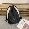 Bolsa de Ginástica Simples de Grande Capacidade Bolsa de Natação com Compartimento Seco e Úmido Compartimento Independente para Sapatos Bolsa de Yoga Mochila com Bolso de Cordão