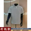 Cleanfit Estilo Americano Manga Curta Masculino Verão 2026 Gola Lapela Patchwork Solto Camiseta Polo Pesada Top Manga Meia
