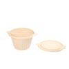 Nova caixa de almoço descartável para restaurante, embalagem para viagem, caixa de almoço com duas divisórias internas, caixa de almoço descartável biodegradável, caixa para fast food