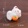 Miniatura Paisaje Creativo Lindo Gato de la Suerte Figura Decoración DIY Accesorio Bolsa Ciega Adorno de Escritorio para Coche