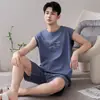 Se puede enviar directamente para camisetas sin mangas de verano para hombre y pijamas, se puede usar al aire libre, nueva ropa de estar sin mangas de verano 2026, estilo para hombre de algodón puro