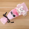 Regalo del Día de la Madre Clavel Fabricante Venta al por Mayor Ramo de Jabón Individual Rosa Oso Regalo de Cumpleaños Regalo para Evento