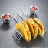 Suporte para Tacos Aço Inoxidável 304 Suporte para Tortillas Criativo Suporte de Exibição para Rolinhos de Milho Suporte para Tortillas Mexicanas