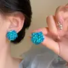 Pendientes de Borla Florales de Cuentas de Colores para Mujer 2025 Nuevas Explosiones Pendientes Atmosféricos Pendiente de Chica Dulce de Principios de Primavera
