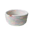 Cesta de Armazenamento de Mesa de Corda de Algodão Personalizada, Cesta de Roupas Sujas, Organizador de Itens Diversos, Cesta de Armazenamento para Cosméticos e Lanches