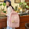 Mochila escolar para mujer estilo ins para chicas de preparatoria, mochila fresca y sencilla para estudiantes de universidad y secundaria, mochila versátil, ligera y casual