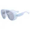 Gafas de sol nuevas para hombre de marco grande europeas y americanas, tendencia personalizada de nicho estilo punk, gafas de sol personalizadas para mujer, tendencia transfronteriza, venta al por mayor
