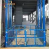 Elevador de carga hidráulico pequeño de dos pisos tipo riel de fábrica, elevador simple para almacén de servicio pesado, plataforma elevadora industrial