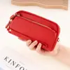 Nueva Cartera de Piel Genuina para Mujer 2025, Gran Capacidad, Billetera Larga de Piel Genuina Versátil, Bolso para Teléfono Móvil