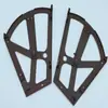 Accesorios de Soporte de Bisagra para Gabinete Abatible de Acero Inoxidable, Accesorios de Soporte para Zapatero de Acero Laminado en Frío, Accesorios de Soporte de Plástico para Gabinete Abatible