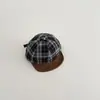 Gorro Yipan para Bebé Otoño e Invierno Nuevo Gorra Vintage a Cuadros con Pico para Niños y Niñas, Gorra de Béisbol Cálida para Niños