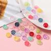 Color hielo a través de cuentas de vidrio de colores halo cuentas sueltas pulsera diy hecha a mano pulsera accesorios de joyería cuentas con cuentas al por mayor