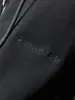 Chaqueta con capucha de cuero con cremallera y bordado completo de cruz en la espalda 24SS CH Industria Pesada para Pareja Transfronteriza