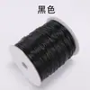 Corda para Pendurar Pingente de Cordão de Couro Encerado Coreano Fio Encerado Vermelho e Preto Cordão de Colar Acessório Pingente de Jade Unissex Corda Trançada
