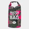 Bolsa Impermeable Grande de Gran Capacidad para Exteriores, Bolsa Cubo Impermeable para Natación y Rafting en Río, Bolsa Impermeable Camuflada Multifuncional de Hombro Único y Doble Hombro