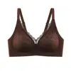B52 Sexy Sujetador de Encaje Francés Sin Costuras en Stock para Mujeres con Busto Pequeño, Push-Up, Sin Copa Vacía, Recolección Lateral de Busto, Sujetador Anticaída