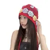Nuevo Sombrero de Punto Artístico para Mujer de Primavera y Verano, Retro, Tejido Hueco, Borlas, Punta Cubierta, Correa para Protección de Orejas, Gorro de Punto