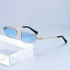 Gafas de Sol Metálicas Retro de Marco Pequeño Estilo Hong Kong Gafas de Sol de Marco Delgado Grabado Gafas de Sol para Pose de Influencer Se Pueden Usar por Hombres y Mujeres